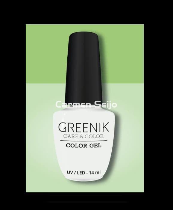Greenik Care & Color Esmalte Verde Neón GG12 Gel Polish - Imagen 2