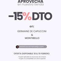 15% DTO en GERMAINE DE CAPUCCINI & MONTIBELLO