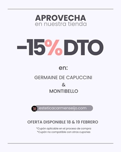 15% DTO en GERMAINE DE CAPUCCINI & MONTIBELLO