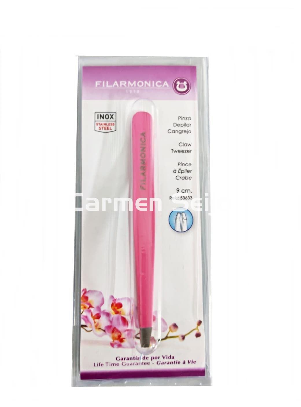 3 Claveles Filarmonica Pinza Depilar Cangrejo Rosa - Imagen 1