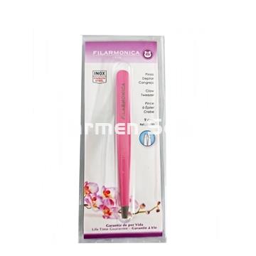 3 Claveles Filarmonica Pinza Depilar Cangrejo Rosa - Imagen 1