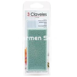 3 Claveles Piedra Pómez Sintética Vidrio Celular 10 cm - Imagen 1