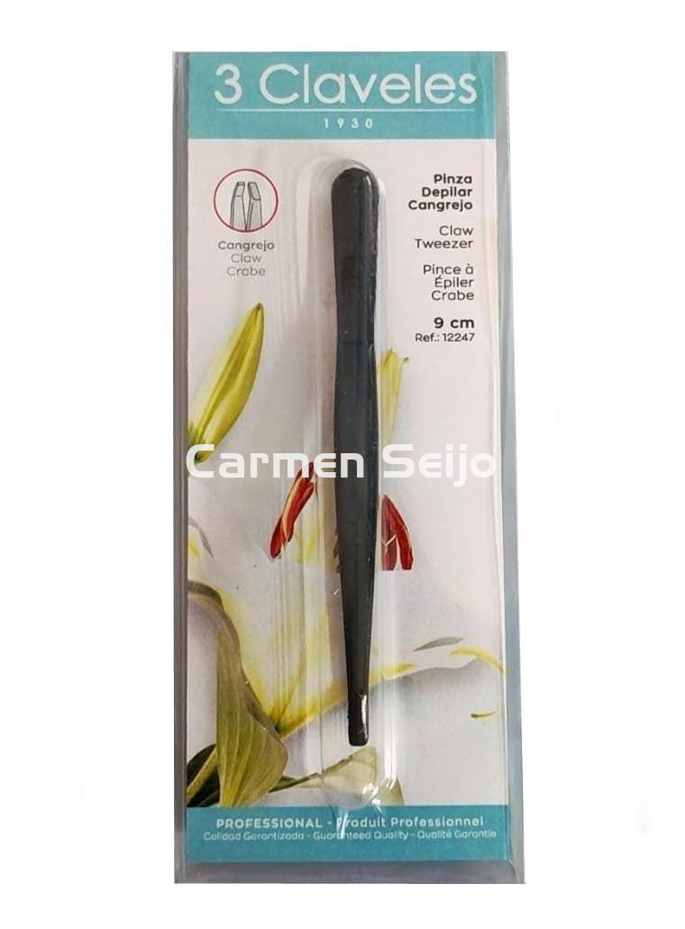 3 Claveles Pinza Depilar Cangrejo Negro - Imagen 2
