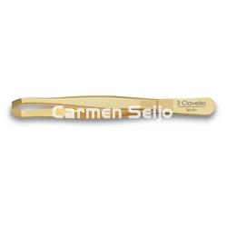 3 Claveles Pinza Depilar Dorada Cangrejo - Imagen 1