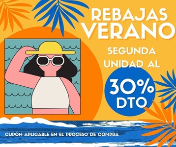30% descuento en la segunda unidad