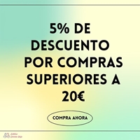 5% descuento en compras superiores a 20���