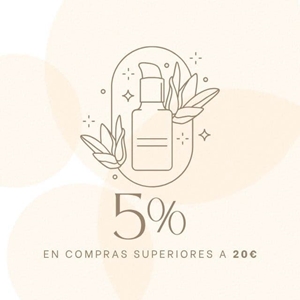 5% descuento en compras superiores a 20€