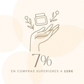 7% descuento en compras superiores a 120€