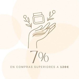 7% descuento en compras superiores a 120€