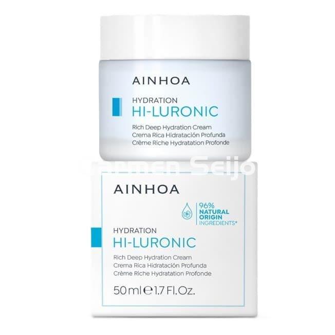 Ainhoa Cosmetics Crema Rica Hidratación Profunda Hi-Luronic - Imagen 1