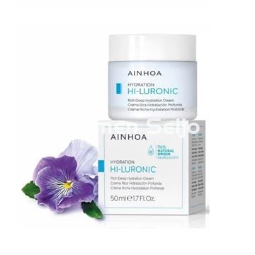 Ainhoa Cosmetics Crema Rica Hidratación Profunda Hi-Luronic - Imagen 1