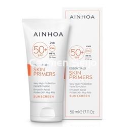 Ainhoa Cosmetics · Emulsión Solar Facial SPF 50+ Skin Primers 50 ml - Imagen 1