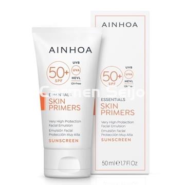 Ainhoa Cosmetics · Emulsión Solar Facial SPF 50+ Skin Primers 50 ml - Imagen 1