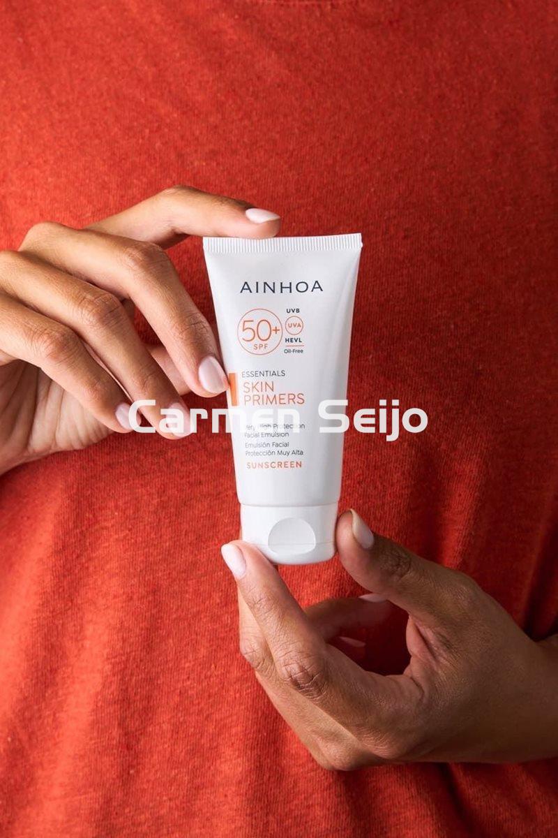 Ainhoa Cosmetics · Emulsión Solar Facial SPF 50+ Skin Primers 50 ml - Imagen 4