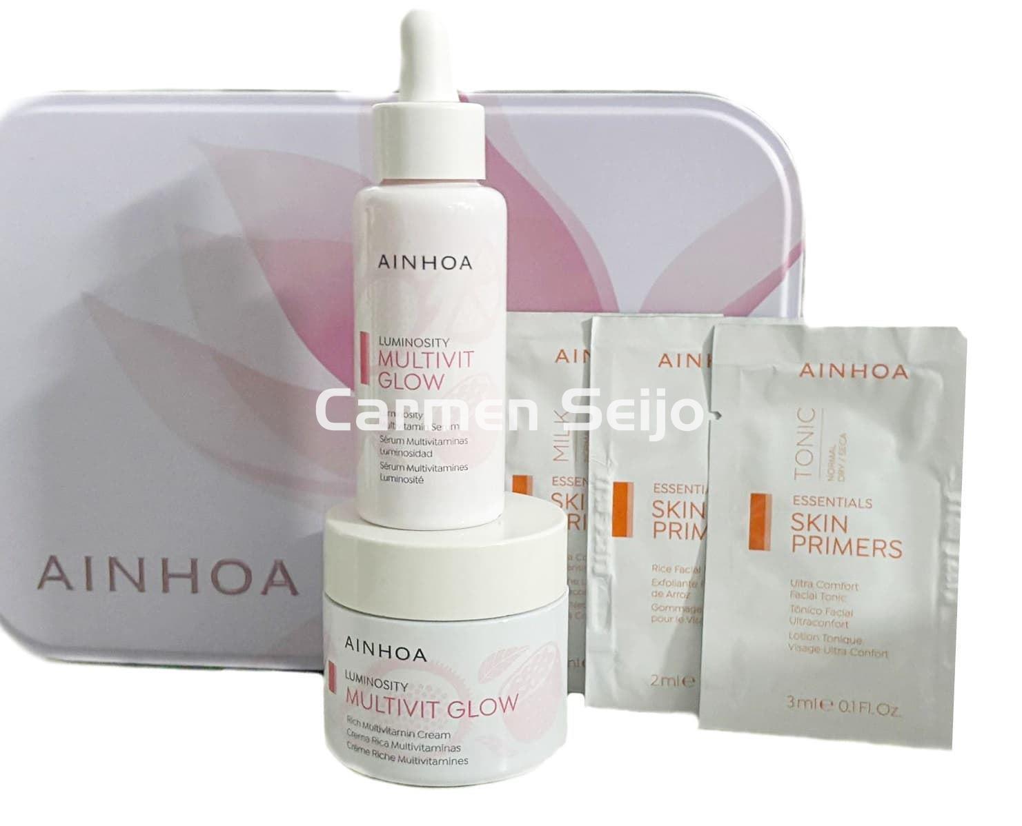 Ainhoa Cosmetics Pack Crema Rich y Sérum Multivit Glow** - Imagen 1