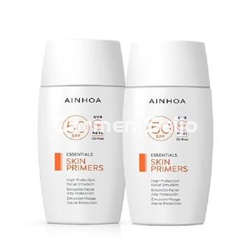 Ainhoa Cosmetics Pack Emulsión Solar SPF 50 Skin Primers - Imagen 1