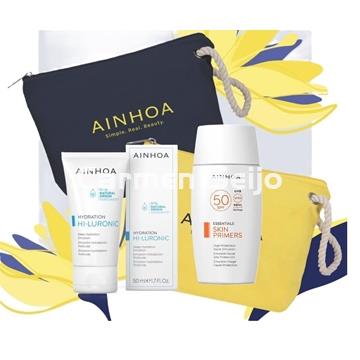 Ainhoa Cosmetics Pack Hidratante Emulsión Hi-Luronic y Emulsión Solar SPF 50 - Imagen 1