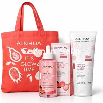 Ainhoa Cosmetics Pack Multivit Glow Sérum XL y Crema Corporal - Imagen 1