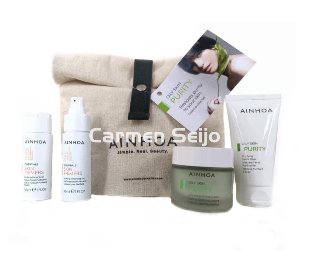 Ainhoa Cosmetics Pack Pieles Grasas Crema y Mascarilla Oily Skin Purity** - Imagen 1