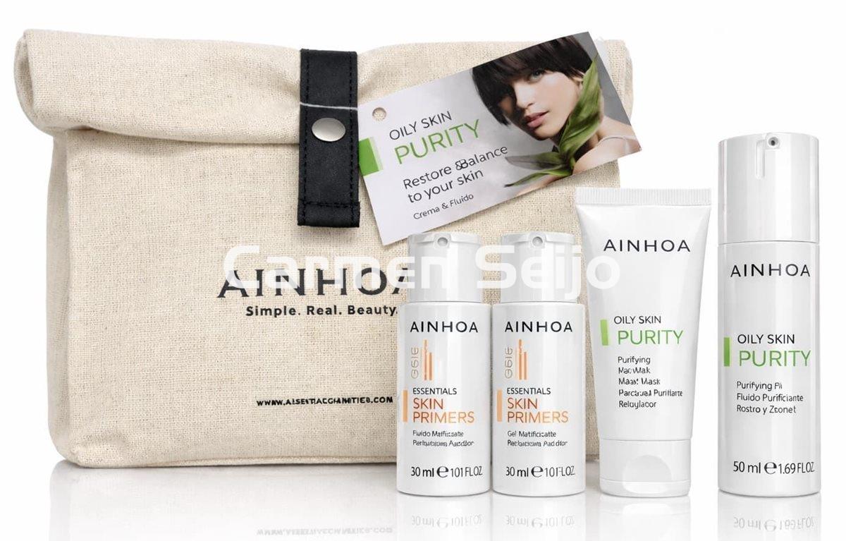 Ainhoa Cosmetics Pack Pieles Grasas Fluido y Mascarilla Oily Skin Purity - Imagen 1