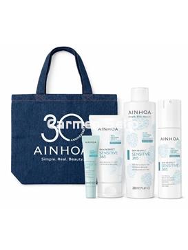 Ainhoa Cosmetics Pack Sensitive 365 Crema + Serum + Gel Micelar + Bálsamo Labial - Imagen 1