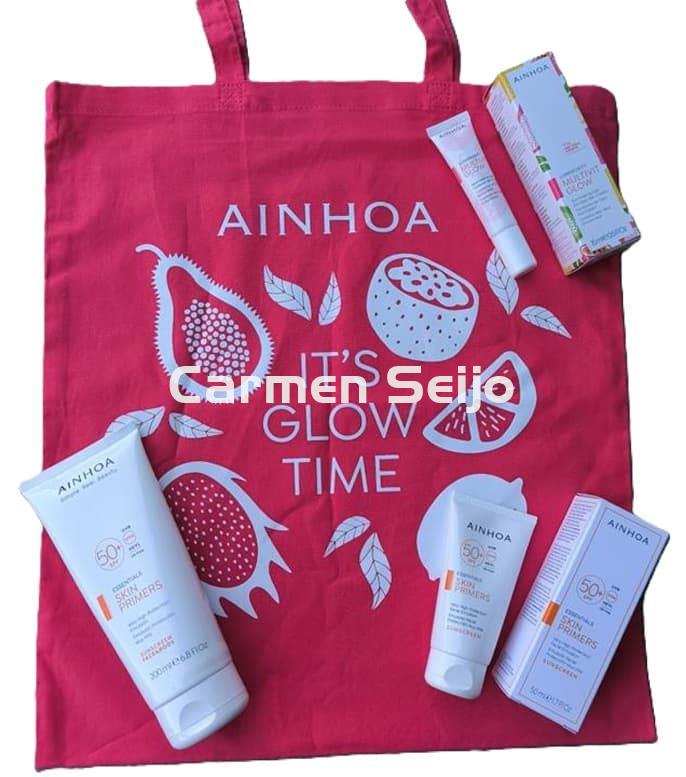 Ainhoa Cosmetics Pack Summer Glow Contorno de Ojos Multivit Glow y Emulsión SPF 50+ - Imagen 1