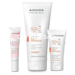 Ainhoa Cosmetics Pack Summer Glow Contorno de Ojos Multivit Glow y Emulsión SPF 50+ - Imagen 2