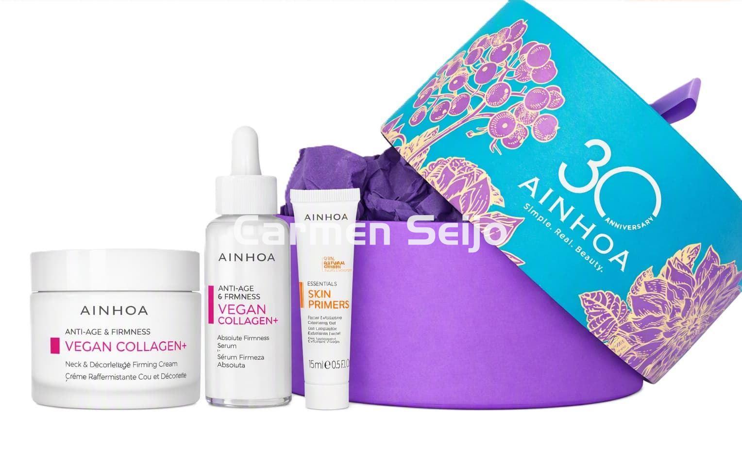 Ainhoa Cosmetics Pack Vegan Collagen+ Crema Cuello & Escote + Sérum - Imagen 1