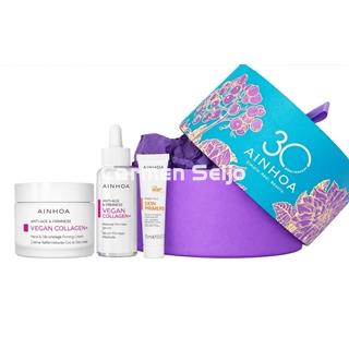 Ainhoa Cosmetics Pack Vegan Collagen+ Crema Cuello & Escote + Sérum - Imagen 1