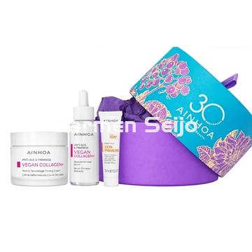 Ainhoa Cosmetics Pack Vegan Collagen+ Crema Cuello & Escote + Sérum - Imagen 1