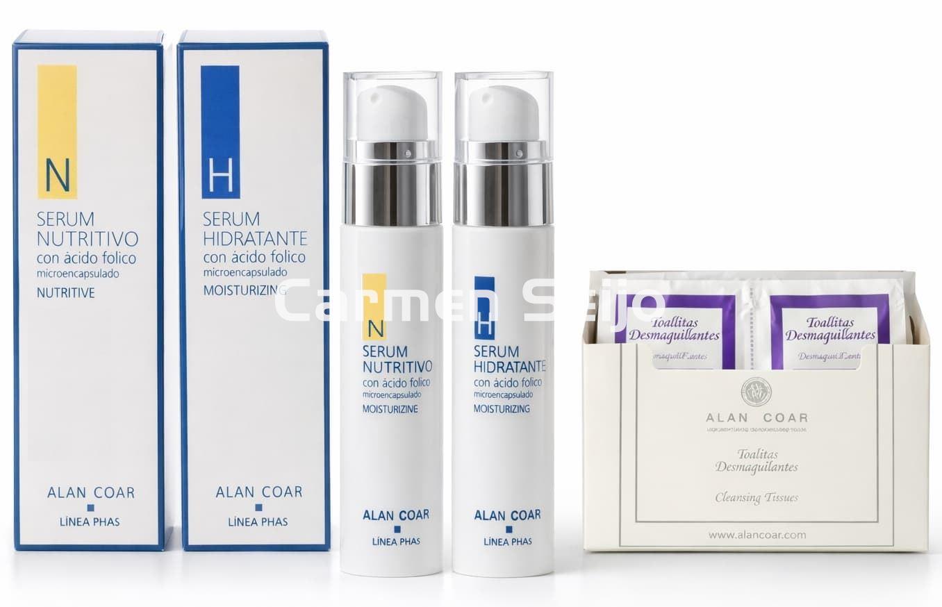 Alan Coar Pack Antienvejecimiento Ácido Fólico PHAS + Toallitas - Imagen 1