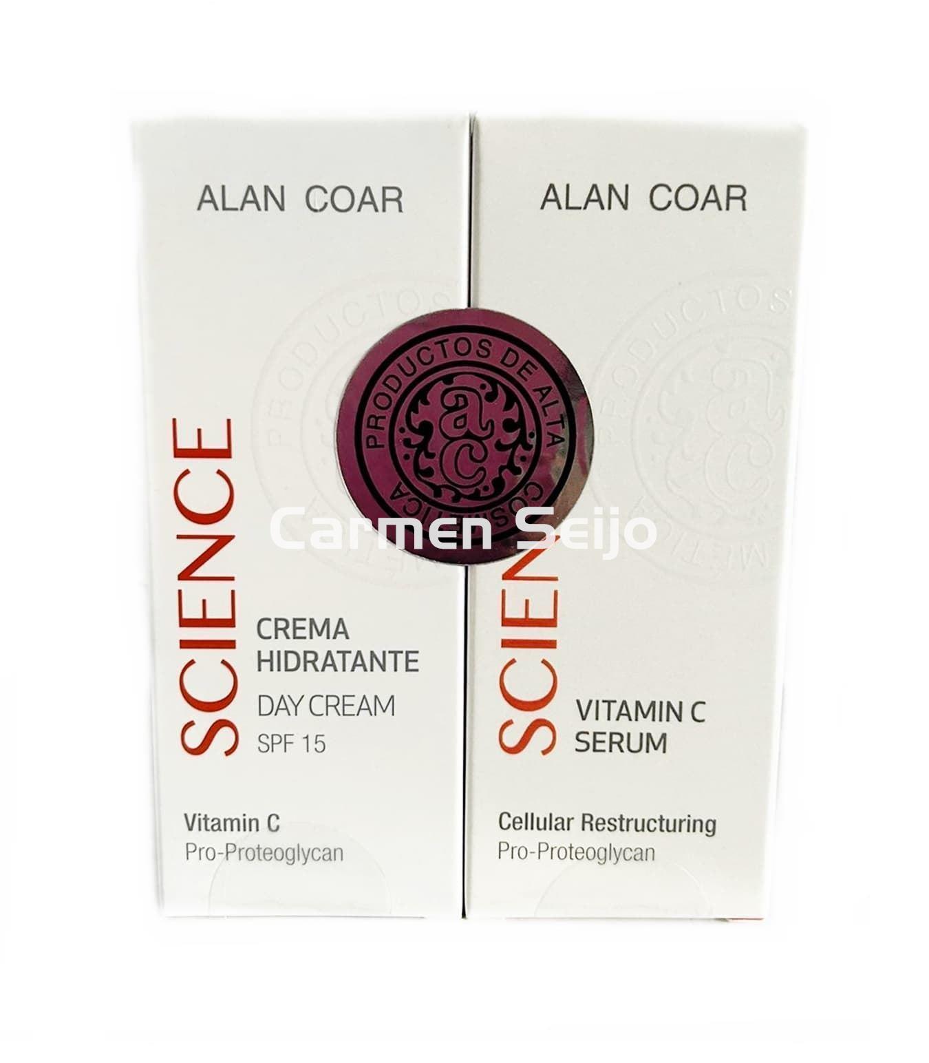 Alan Coar Pack Science Crema Hidratante + Sérum Vitamina C - Imagen 1