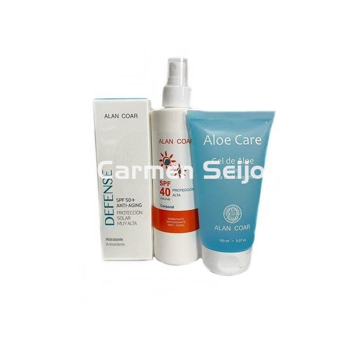 Alan Coar Pack Solar Hidratante Antiedad Defense 50 + Corporal 40 SPF - Imagen 1