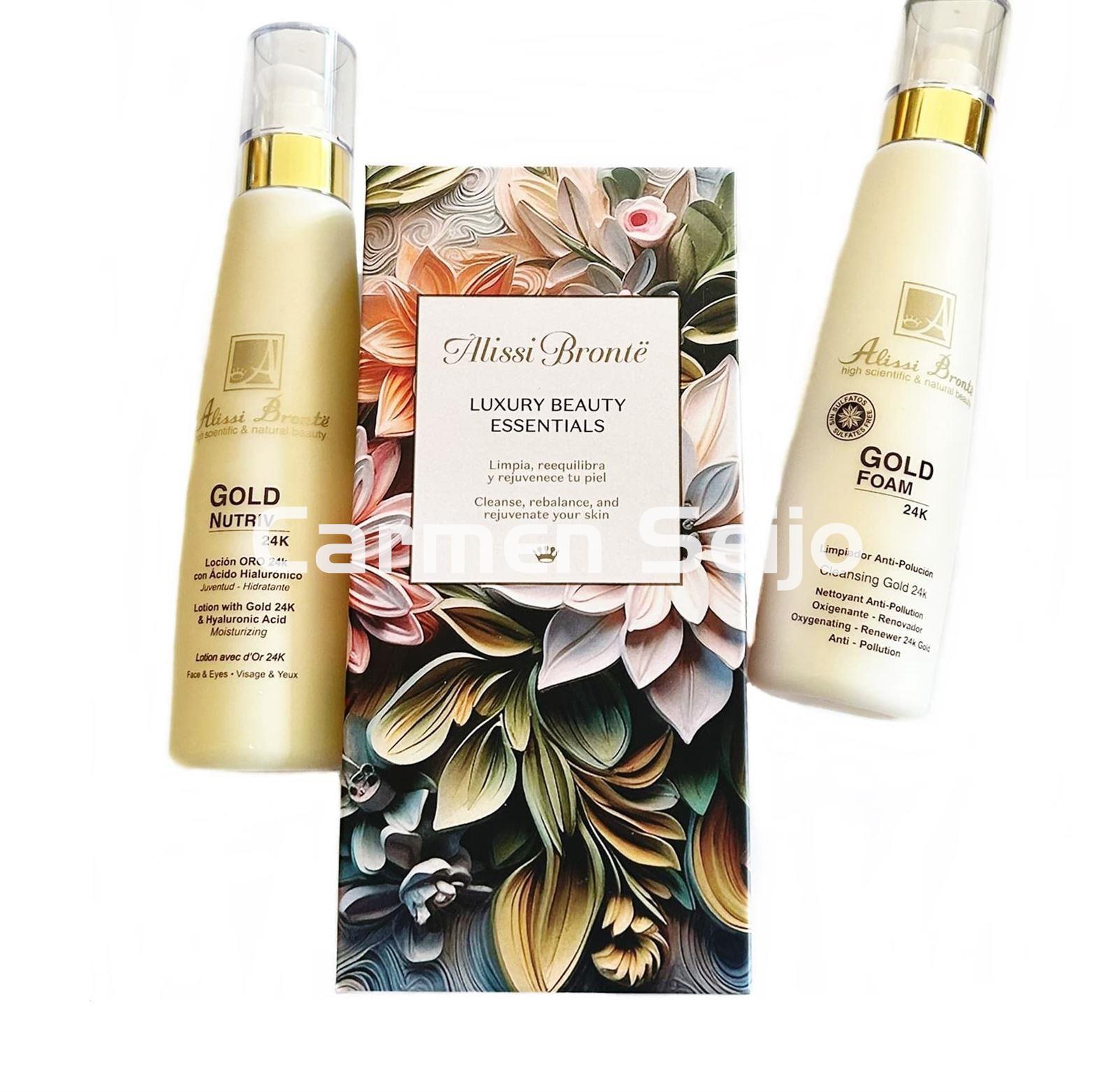 Alissi Brontë Pack Gold Nutriv & Gold Foam Luxury Beauty Essentials - Imagen 1