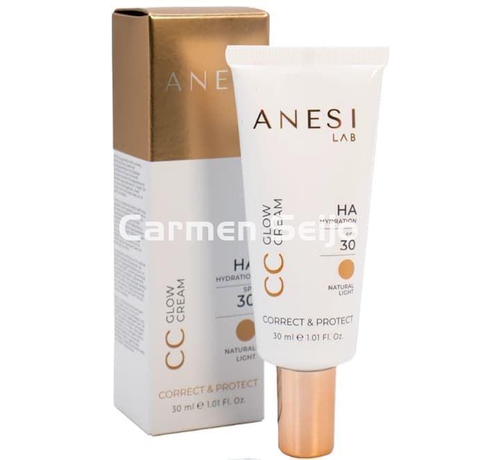 Anesi Lab Crema Correctora Iluminadora CC Glow Cream SPF 30 Natural Light 30 ml - Imagen 1
