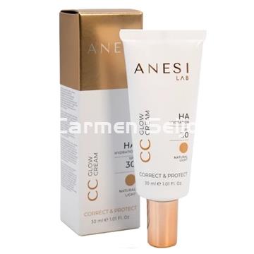 Anesi Lab Crema Correctora Iluminadora CC Glow Cream SPF 30 Natural Light 30 ml - Imagen 1