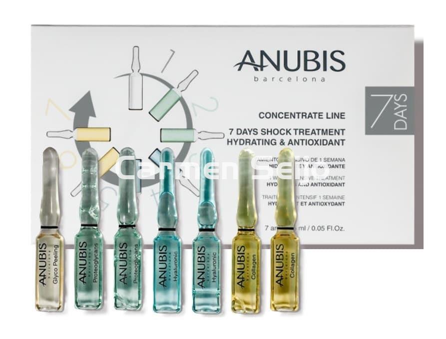Anubis Ampollas Shock Treatment Hydrating & Antioxidant 7 Days Line - Imagen 1