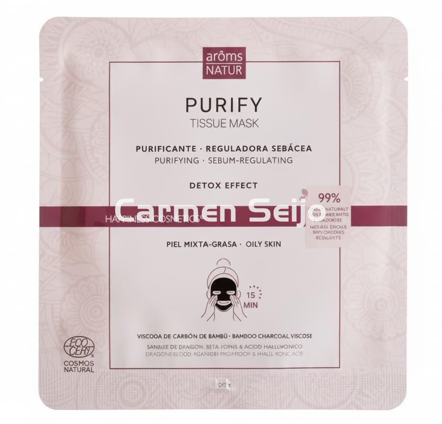 Arôms Natur Mascarilla Facial Purificante Piel Mixta-Grasa Tissue Mask Purify - Imagen 1