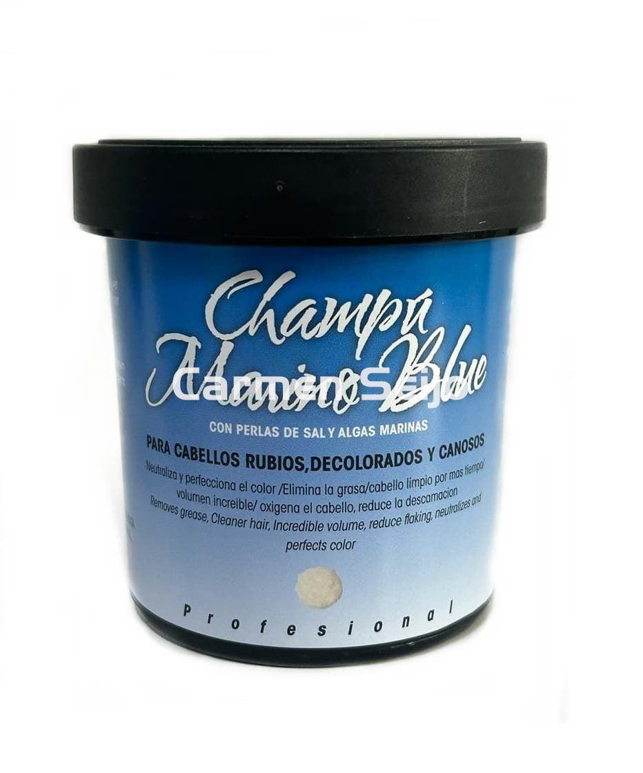 Belkos Champú Marino Blue para Cabellos Rubios, Decolorados y Canosos - Imagen 1