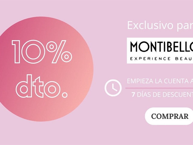 10% de descuento en productos de la firma Montibello en nuestra tienda online