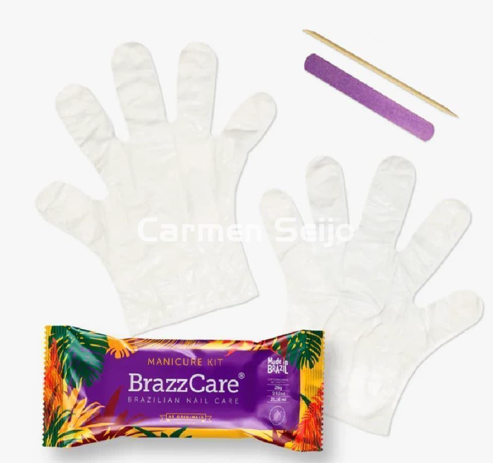 BrazzCare Kit Manicura Brasileña (Guantes + Lima + Palito) - Imagen 1