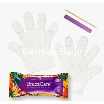 BrazzCare Kit Manicura Brasileña (Guantes + Lima + Palito) - Imagen 1