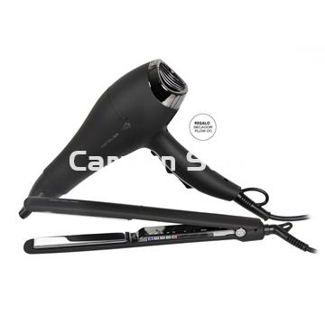 Corioliss Pack Placha C3 Black Chrome + Secador Flow DC - Imagen 1