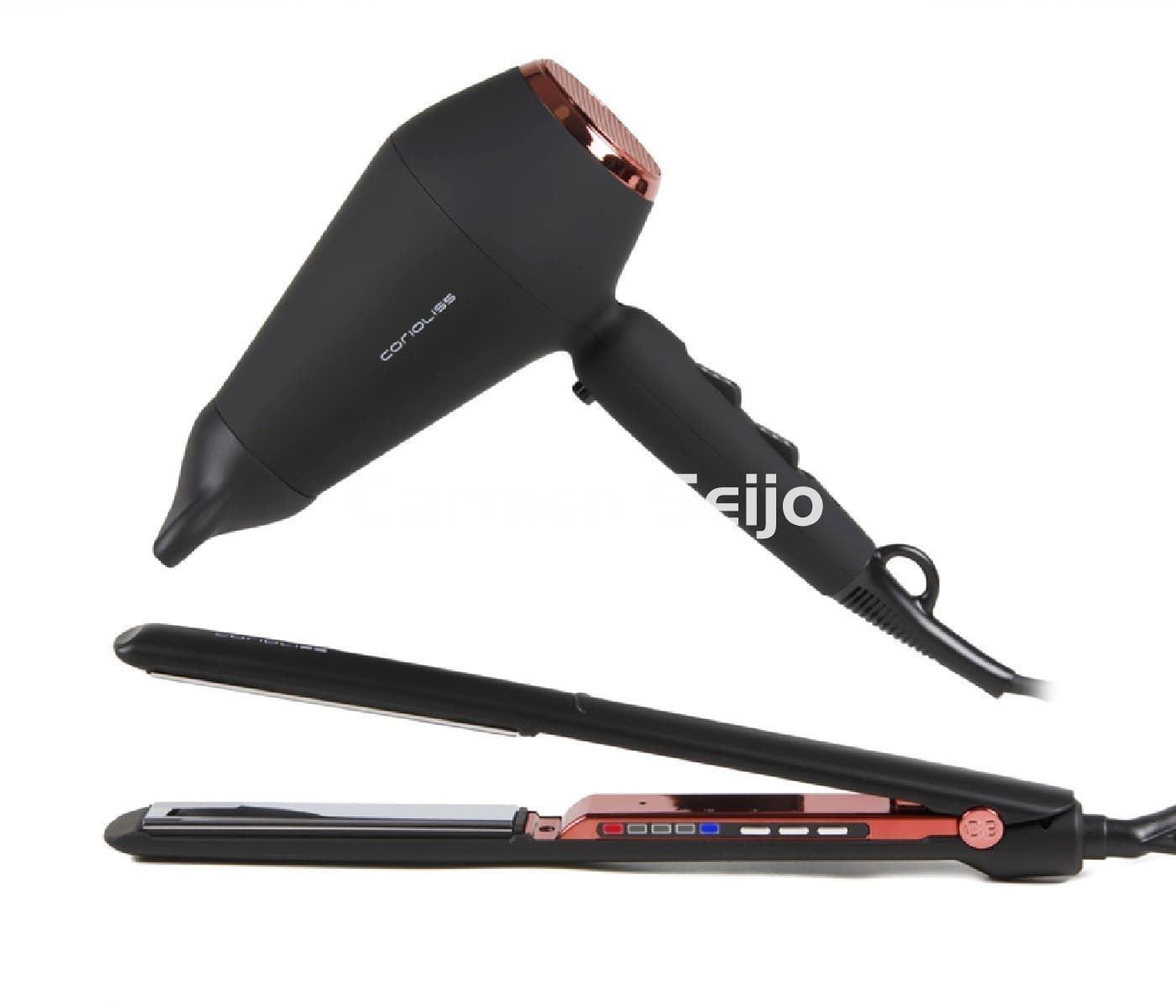 Corioliss Pack Plancha C3 + Secador Kompactissimo Black Copper - Imagen 1