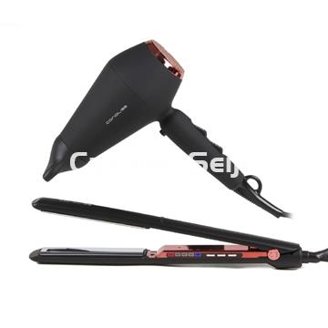 Corioliss Pack Plancha C3 + Secador Kompactissimo Black Copper - Imagen 1