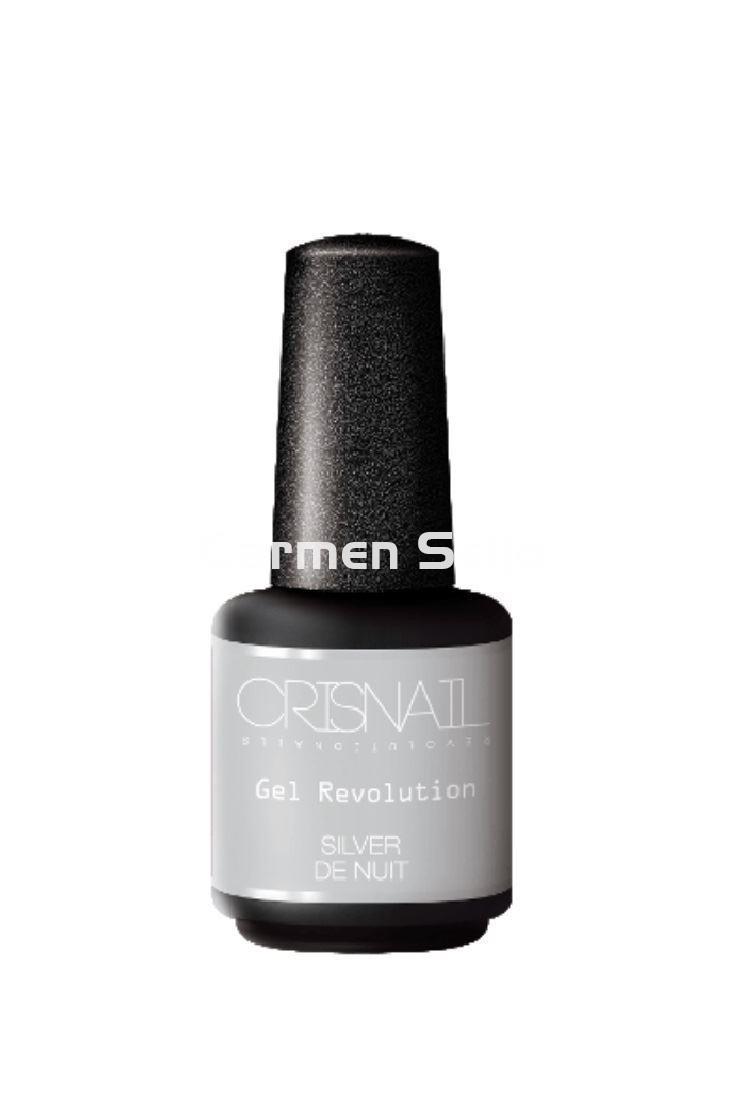 Crisnail Esmalte Permanente Purpurina Silver de Nuit Nº 79 Gel Revolution - Imagen 1