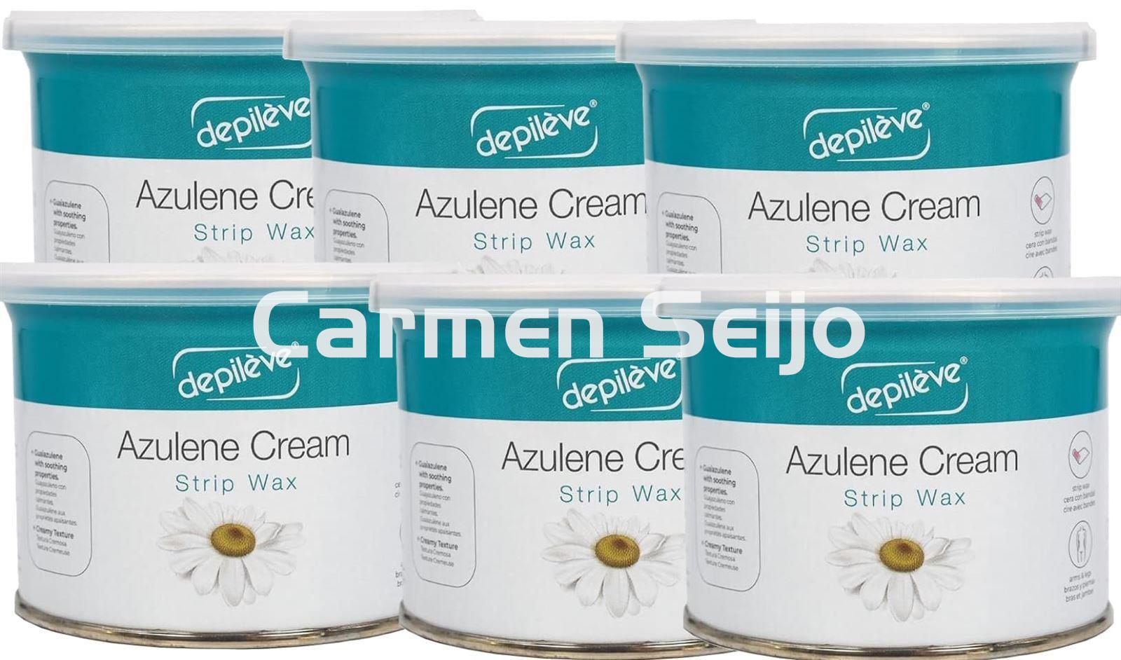 Depilève 23 Unidades Cera Desechable Bandas Azuleno 400 gr. - Imagen 1