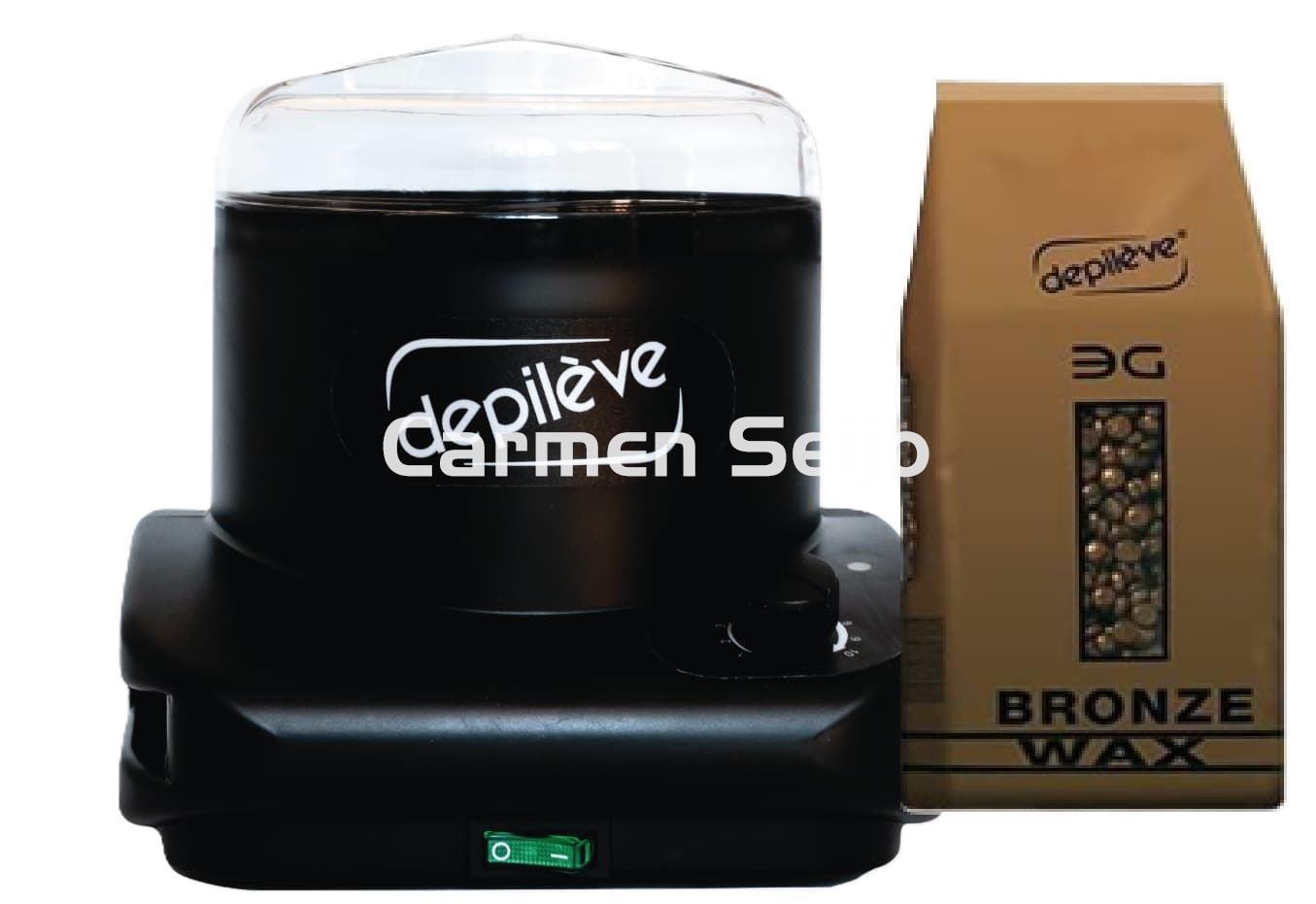 Depilève Pack Calentador de Cera Wax Warmer 800 gr. Barbepil - Imagen 1
