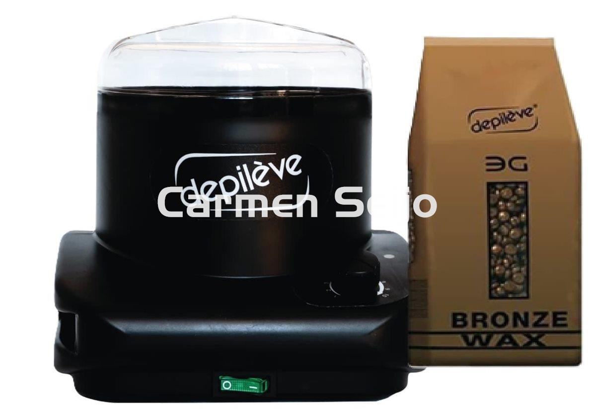 Depilève Pack Calentador de Cera Wax Warmer 800 gr. Barbepil - Imagen 1