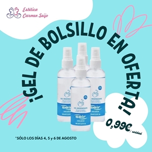 Gel de bolsillo en oferta